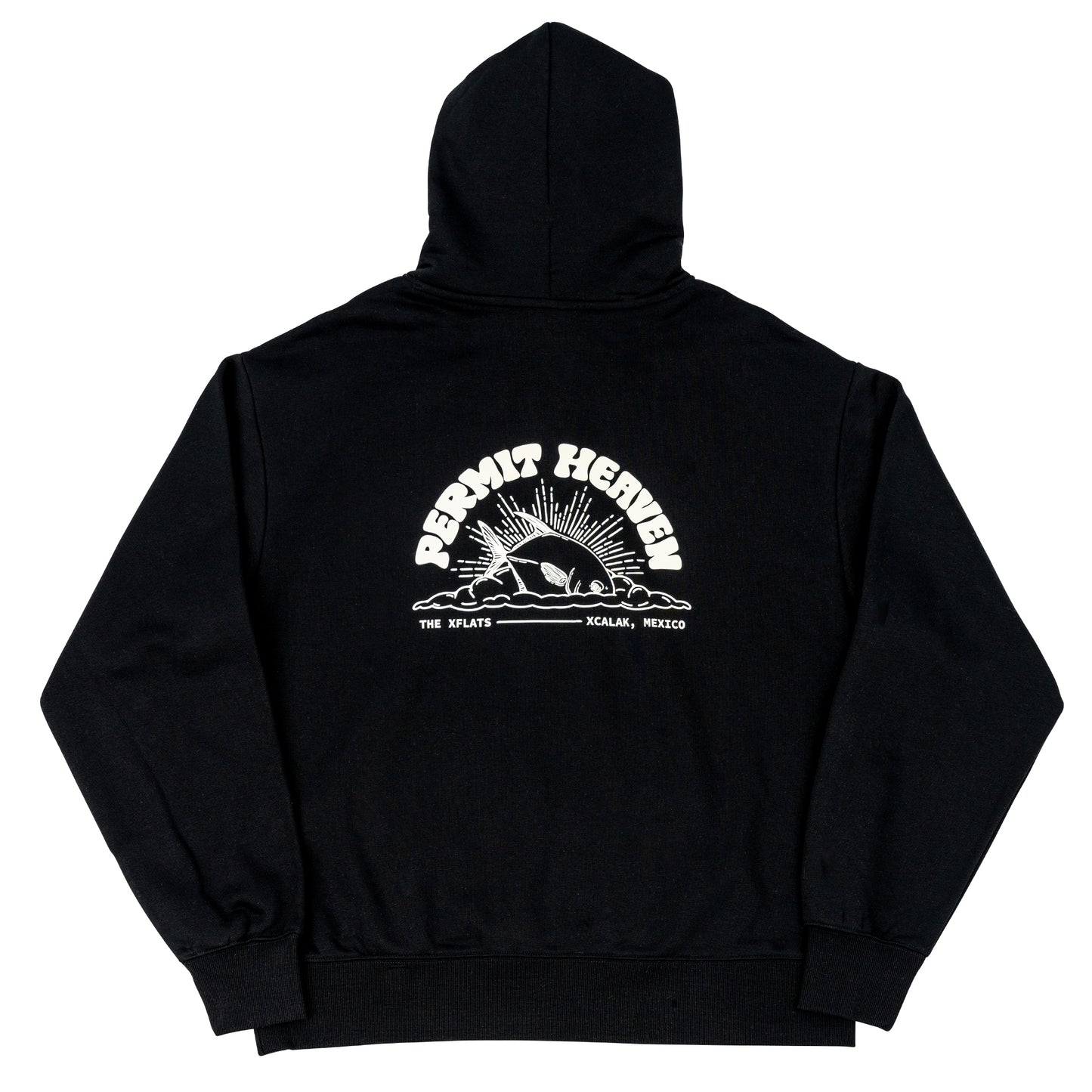 Fish Permit Heaven Hoodie - Black