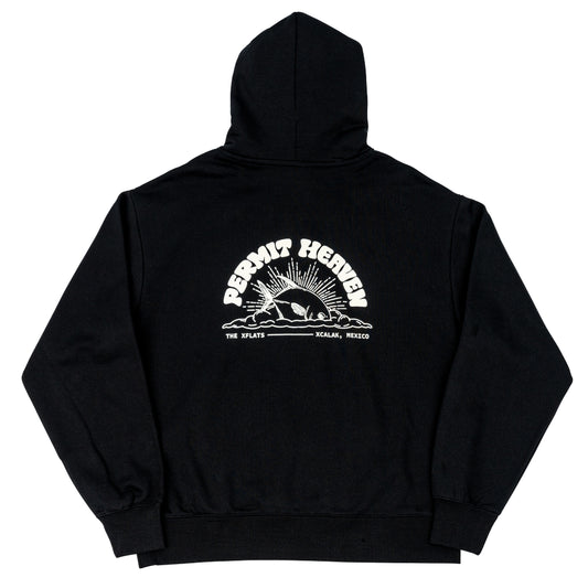 Fish Permit Heaven Hoodie - Black