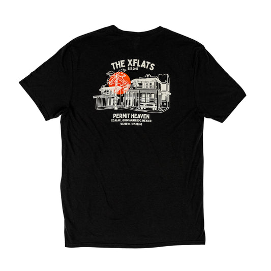 Permit Heaven Lodge Tee - Deep Black