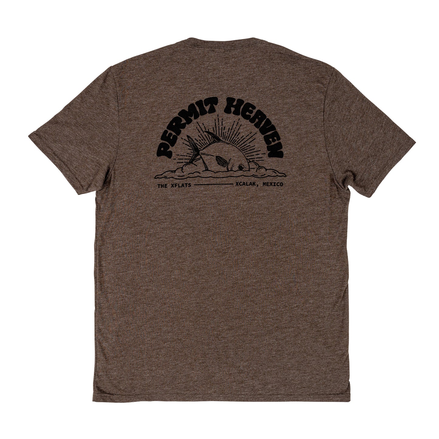Permit Heaven Fish Tee - Earthy Brown