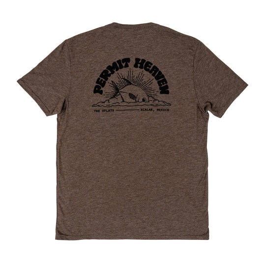 Permit Heaven Fish Tee - Earthy Brown