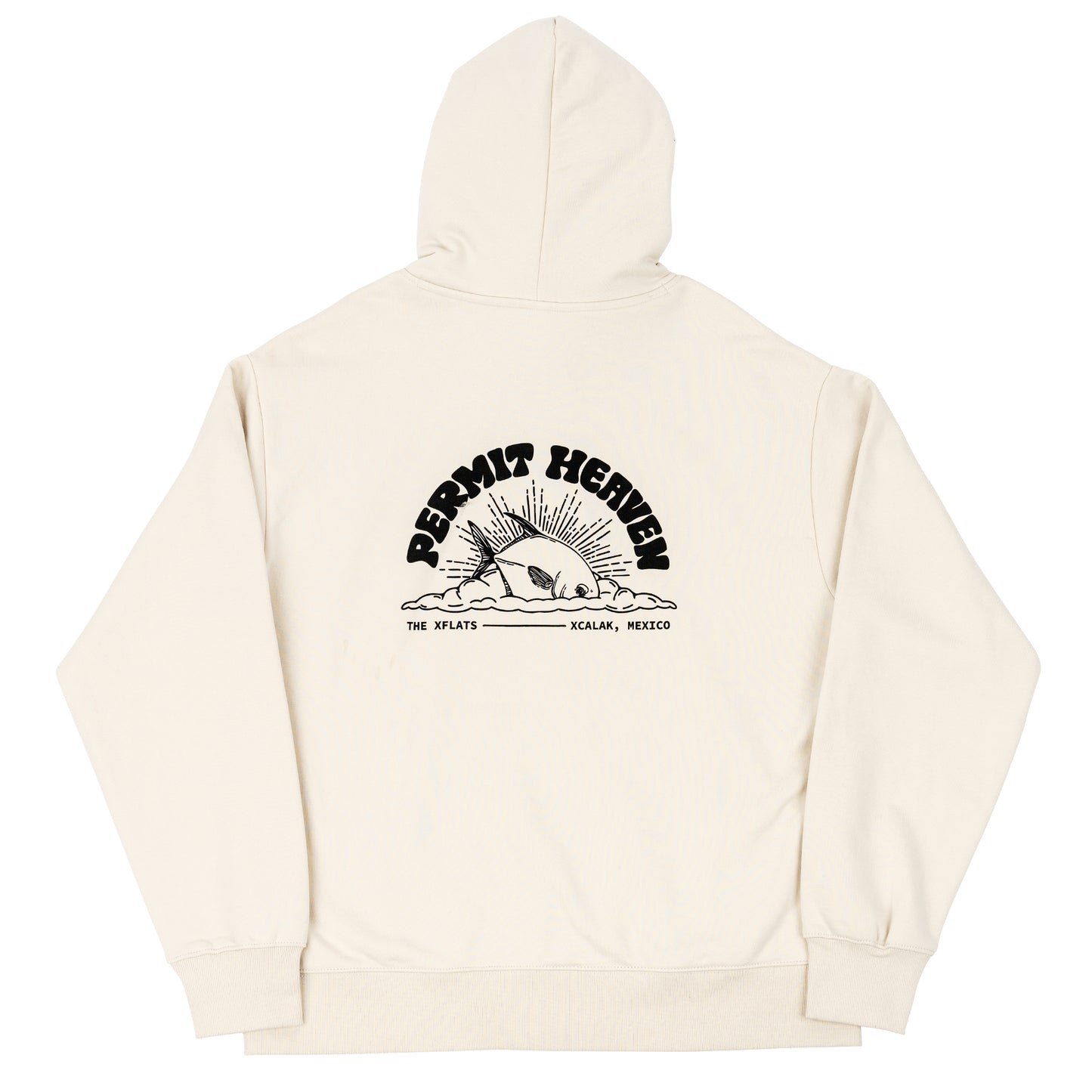 Fish Permit Heaven Hoodie - Ecru