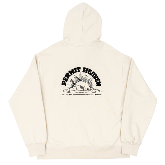 Fish Permit Heaven Hoodie - Ecru