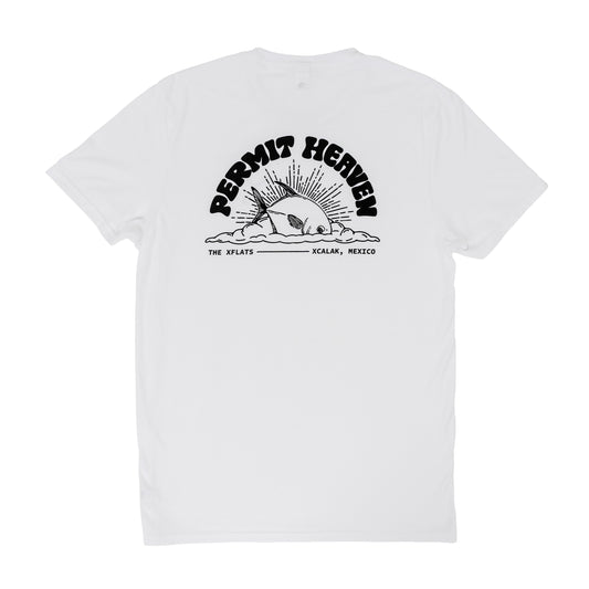Permit Heaven Fish Tee - Bright White